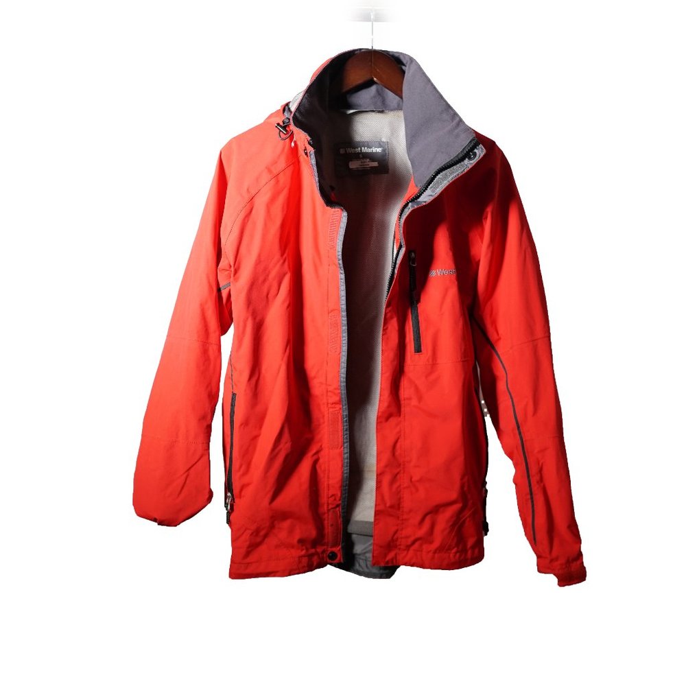 Small West Marine Red Sailing Jacket/ Rain Jacket